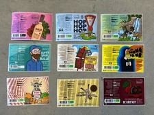 9 Étiquettes de Bières différentes + 1 offerte