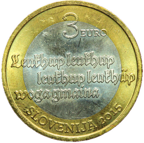 17243 slovénie 3 euros - -,