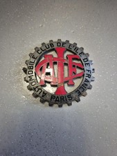 Plaque De Calandre Automobile Ancienne Émaillée