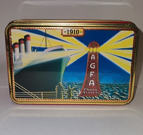 Boîte métallique agfa - métallique,