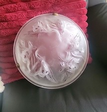 lampe en verre moulé à la