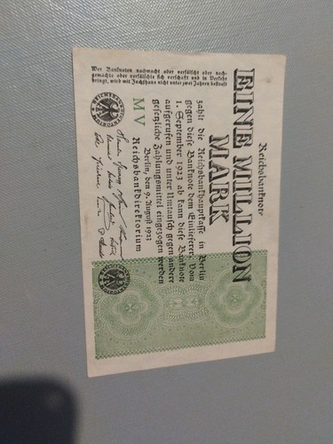 Billet allemagne eine million - billet,