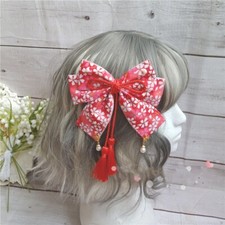 Lolita Noeud Pince Cheveux Gland Sakura Épingle à Main Kimono Bâton Cosplay D'