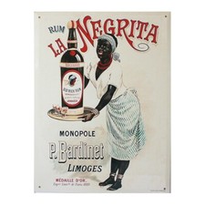 Plaque  métal publicitaire