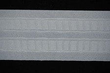 ruflette blanche 7cm de large