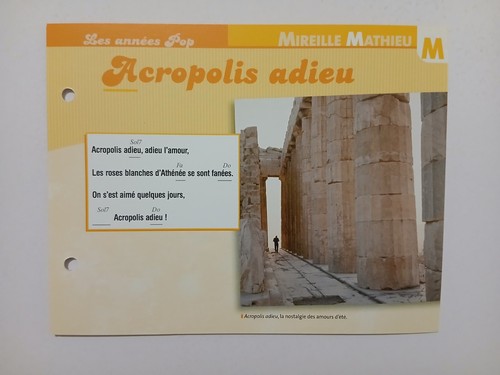 Carte fiche mireille mathieu - -,