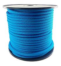 Double tresse sur tresse polyester amarrage yacht corde marine 12mm bleu qualité