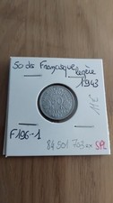 Pièce de 50 centimes francisque légère - 1943 - SPL