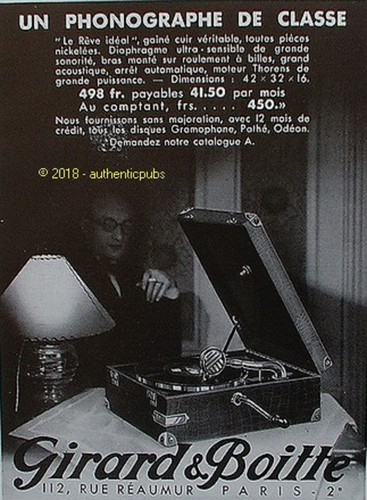 Publicite girard boitte - girard,