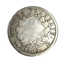 Napoléon Ier - 2 Francs - 1809 B Rouen - Argent - 9.6 Gr