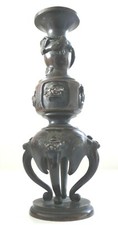 Ancien bougeoir bronze japon