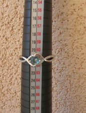 Superbe bague bleu claire argent sterling Taille 61/62