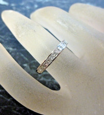 Bague demi alliance blanc - alliance,