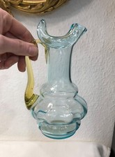 Pichet - verseuse - broc en verre de PORTIEUX modèle GEORGE SAND 21cm Bleu Ambre