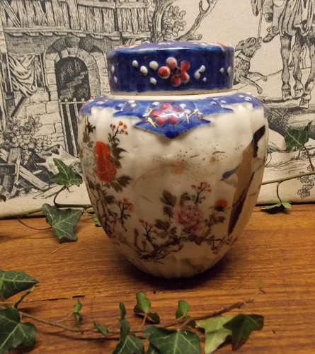Ancien pot porcelaine bleu - porcelaine,