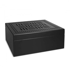 cave à cigares noire et or style art déco 60 cigares