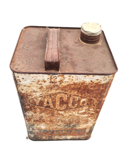 Ancien bidon huile yacco - ancien, d'huile
