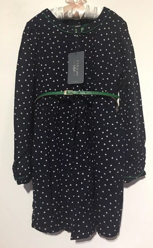 Zara girls navy polka dots - girls,