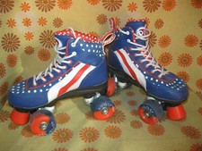 Ancienne PAIRE de PATINS CHAUSSURES A ROULETTES T37 RIO ROLLER Skates Patin