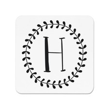 Lettre H Couronne Florale Alphabet Magnétique De Frigo - Fleurs