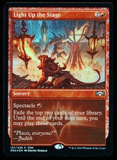 mtg magic light up the stage FOIL promo fnm ENGLISH éclairer la piste ravnica