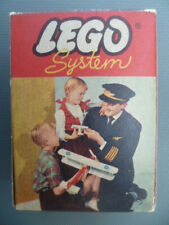 Boîte à rabats n° 222 LEGO année 50-60 + 40 pièces mono-briques multicolores