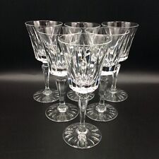 Service six verres à vin blanc cristal taillé signé Sèvres modèle Marigny XXème