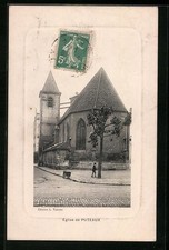 CPA gaufrée Puteaux, L´Eglise 