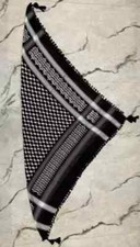 Écharpe Keffieh Shemagh Originale De Palestine Kufiya Arafat En Coton