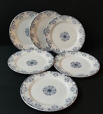 6 ASSIETTE PLATE  FAIENCE