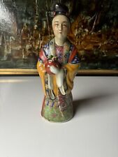 ANCIENNE GRANDE STATUE EN PORCELAINE DE CHINE
