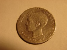 ESPAGNE . UNA PESETA 1900