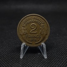 2 francs France 1938 - Morlon en Cupro-aluminium, TTB+,  sous pochette