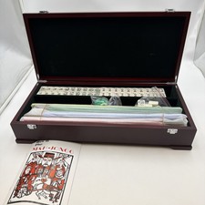 Mahjong Mah Jong set in wood