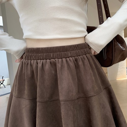 Jupe longue mollet ligne - jupe,