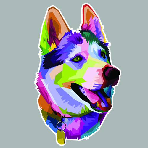 Tete chien loup - tete, berger