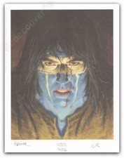 Ex-libris Corentin Rouge Thorgal Wendigo 220ex signé 21x27 cm