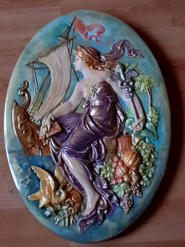 Ancienne grande plaque camée - plaque,