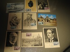 lot 9 cartes 1 er jour 1970