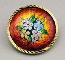 vintage broche en emaux de