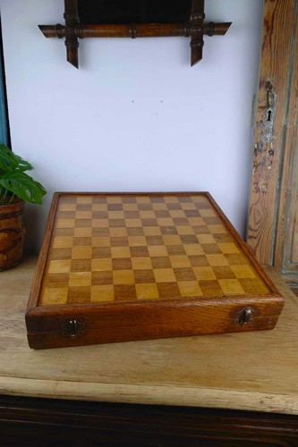 Ancienne boîte jeu bois - jeu, en