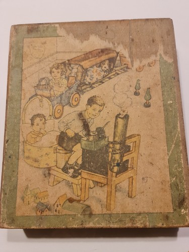 Ancienne boîte jeux - de, enfant