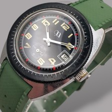 ³ Superbe Diver 1970s Mechanical 34mm Men’s Vintage Watch Fully Working