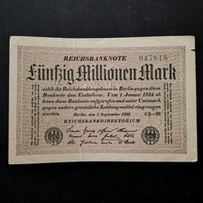 BILLET 50 000 000 MARK 1923
