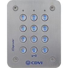 CDVI - Clavier à code Digicode inox retroeclairé - 3 relais -...