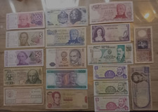 LOT DE 18 BILLETS D AMERIQUE DU SUD