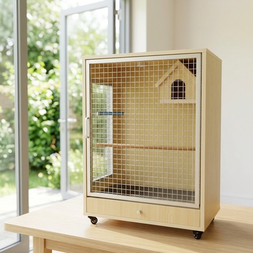 Cage oiseaux mobile sur - oiseaux,
