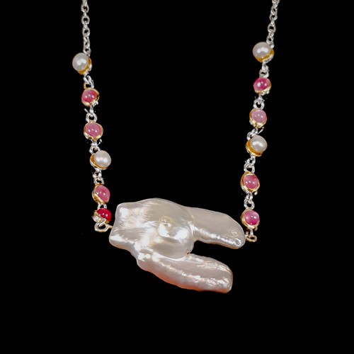 Collier perles baroques
