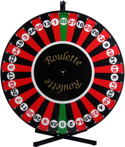 Roulette wheel a table - wheel, on