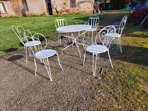 Salon jardin fer forgé - salon,